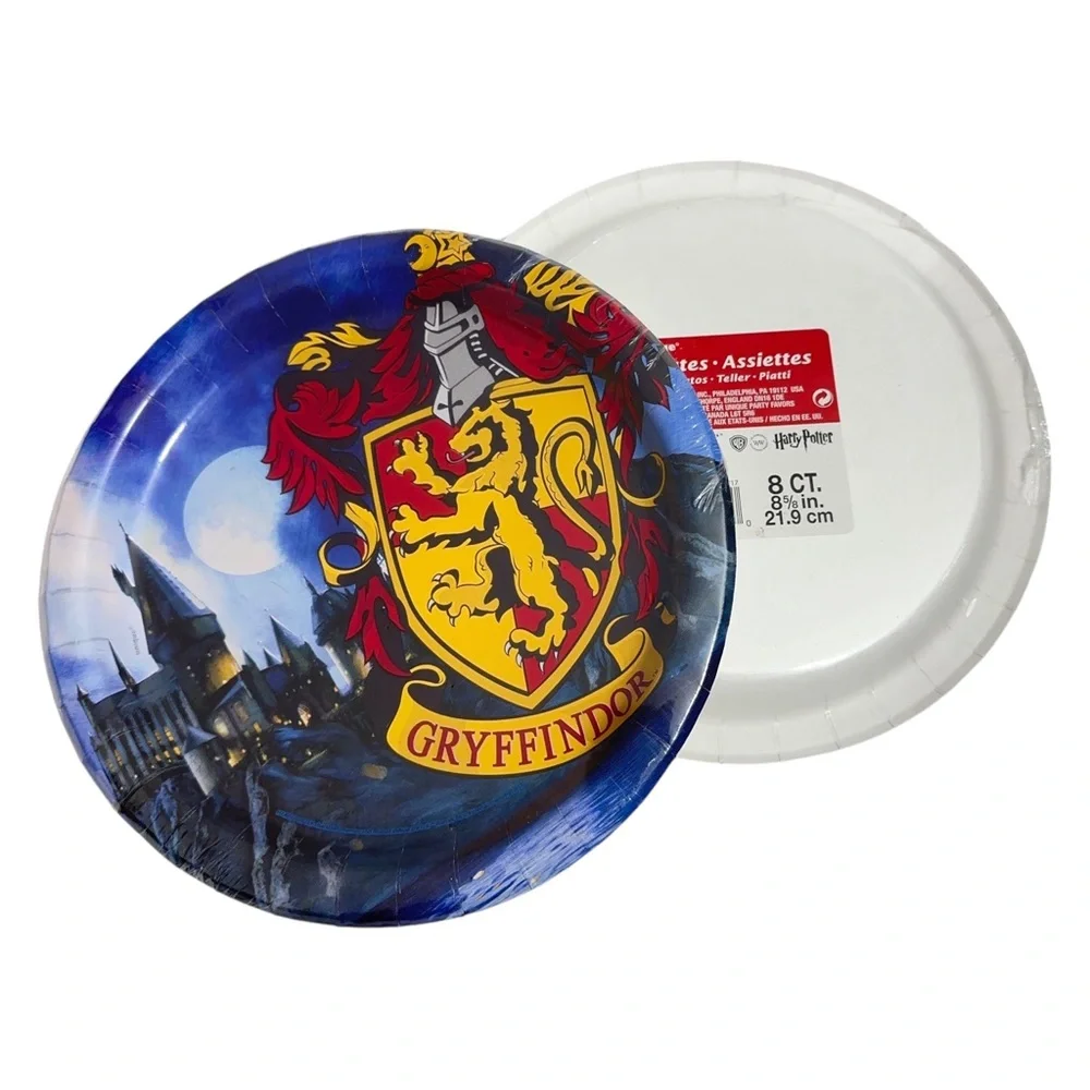Harry Potter Paper Party Plates Griffindor